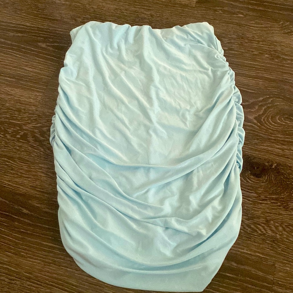 PRETTYLITTLETHING Ruched Midi Skirt